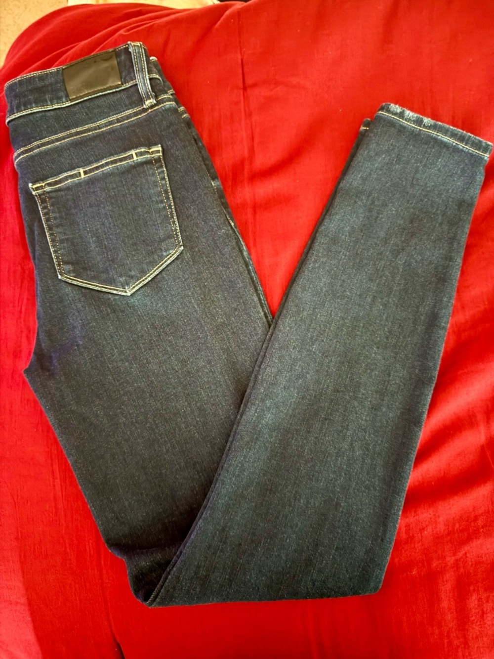 PAIGE Dark Indigo Skinny Jeans